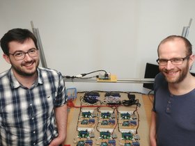 V.l.n.r.: Die TU-Forscher Fabian Steinmetz und Peter Oppermann. V.l.n.r.: Die TU-Forscher Fabian Steinmetz und Peter Oppermann.