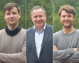 PhD student Guido Dittrich, Professor Patrick Huber, PhD student Manuel Brinker. Picture: TU Hamburg/Trede PhD student Guido Dittrich, Professor Patrick Huber, PhD student Manuel Brinker. Picture: TU Hamburg/Trede