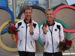Olympia-Bronzemedaille für Jan (links) und Hannes Peckolt.