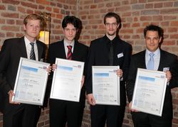 Sören Göttsche (von links), Sebastian Müller, Christian Ross, Andreas Hempel.