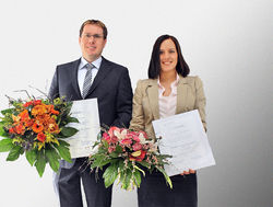 JenniferPohlmann und Andreas Kudernatsch sind die Träger des Logistikpreises2011