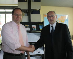 Die Professoren Markus Kraft(rechts) und Stefan Heinrich.