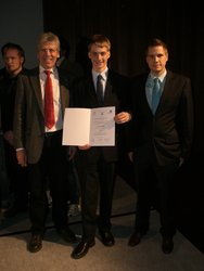 vlnr: Professor Turau, Florian Meier, Christian Renner