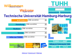 Die TUHH-Homepage 1999