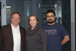 V.l.n.r.: Prof. Dr. Stefan Müller, Michaela Höfler, Sascha Maisel.