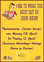 Flyer zur Themenwoche "Lernen lernen"