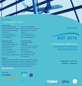 Aircraft System Technologies Workshop in Hamburg. Flyer: formlabor.de