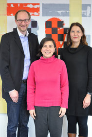 V.l.n.r. Dr. Ralf Grote, Dr. Paola Vega-Castillo, Vera Lindenlaub (TU & YOU).