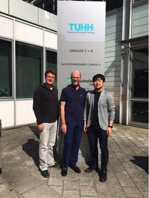 Prof. Dr. Christian Ringle, Prof. Dr. Cornelius Herstatt, Prof. Dr. Fumikazu Morimura. Credit: TUHH