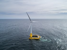 Die FLOATGEN - Frankreichs erste Offshore-Windkraftanlage.