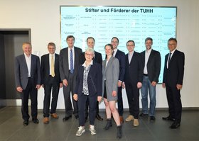 This is the eighth time that the Gisela and Erwin Sick Foundation has honored outstanding young scientists at the TU Hamburg. Photo: Christian Bittcher