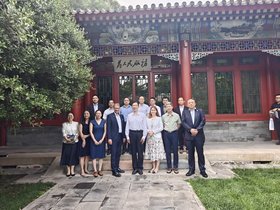Teilnehmer der TU-Delegation: Prof. Timm-Giel, Prof. Smirnova, Prof. Quiang Li, Prof. Shan Shi, Dr Yi Wang